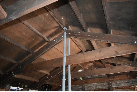 Wood framing repair of structural roof beams - structural engineering